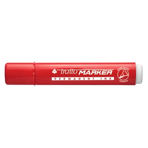 Marcatore permanente TRATTO Marker punta tonda 4,7 mm rosso 841102